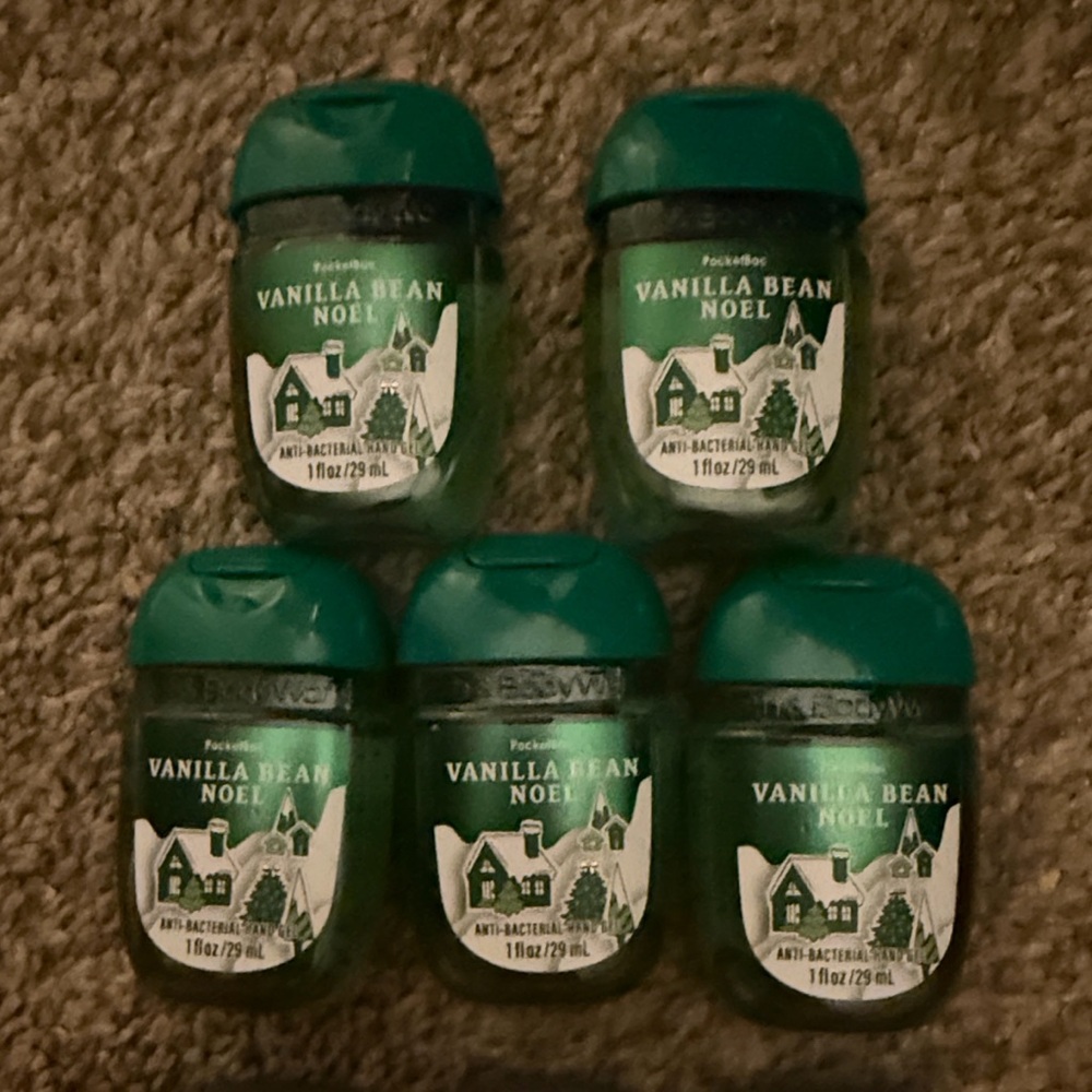 Bath & Body Works Green Vanilla Bean Noel Hand Sanitizers